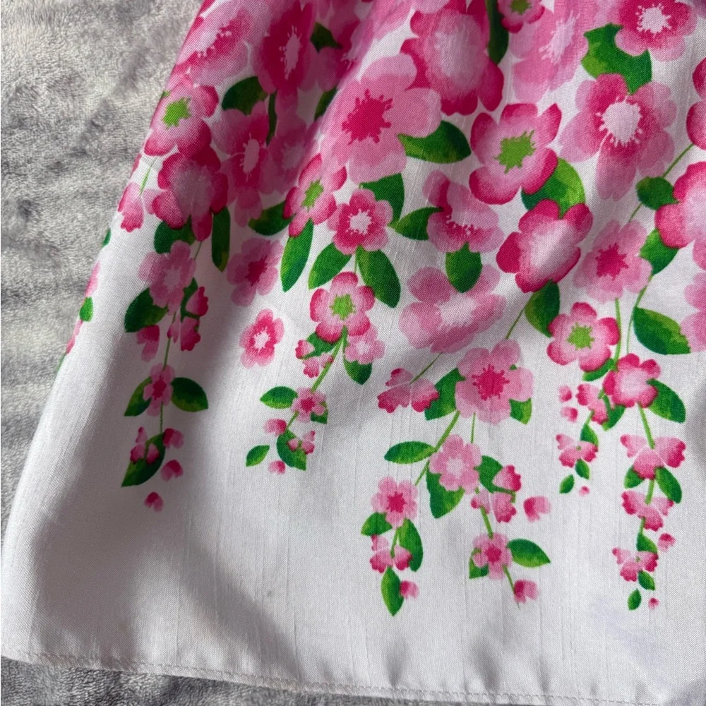 Elegant Pink Floral Kids‎ Dress